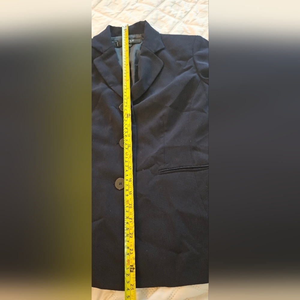 🌟 NWOT Classic Black Matching Suit Set Blazor And Pants 🌟 - Picture 3 of 11